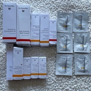 Dr. Hauschka lot of Bath, cleansers, body oil, bronzing tint, mascara + samples